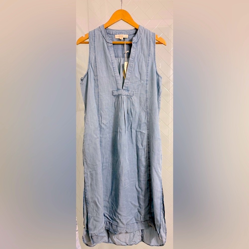 LOVESTITCH • Chambray Midi Dress • Size M • NWT